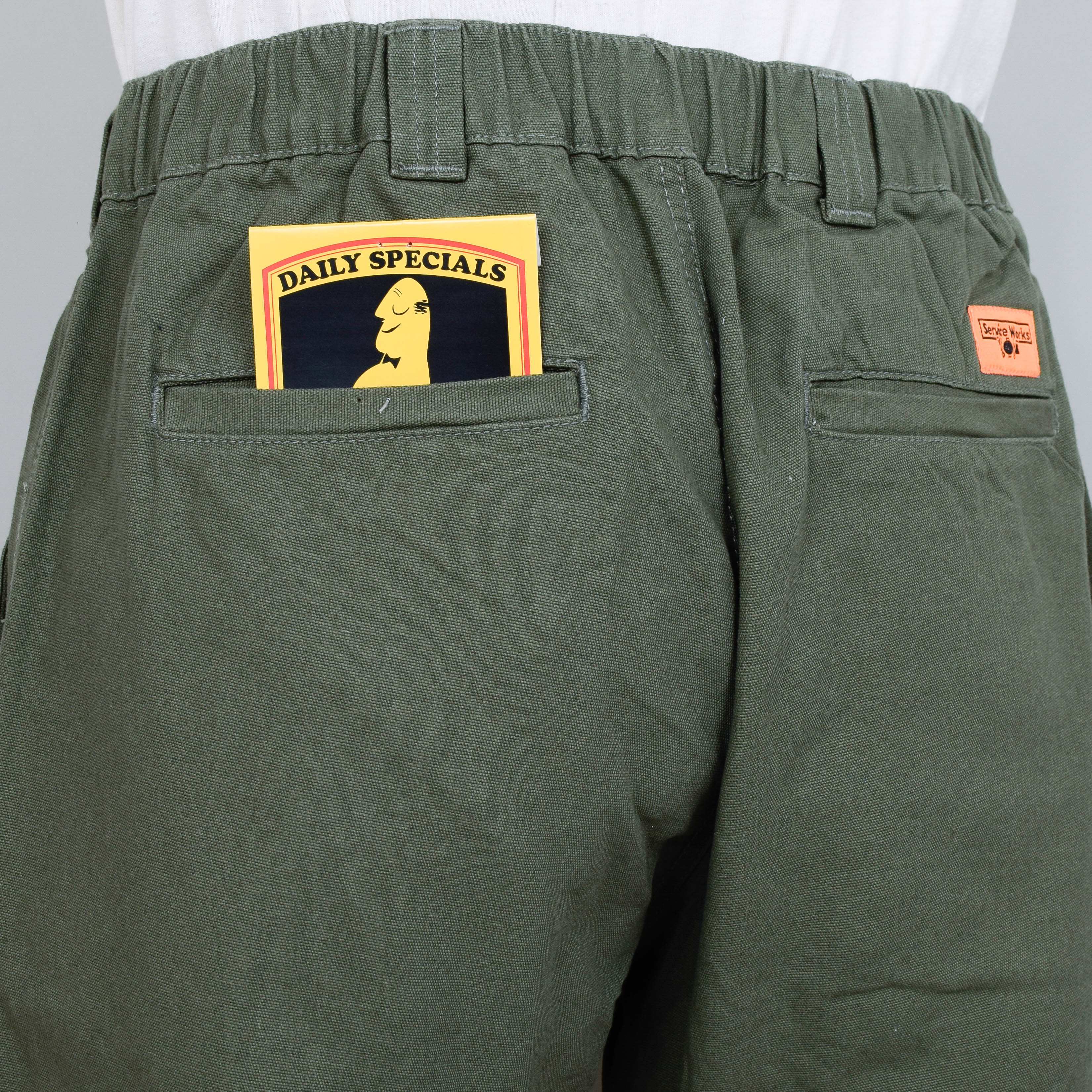 Service Works Canvas Waiters Pants - Olive - Image 3