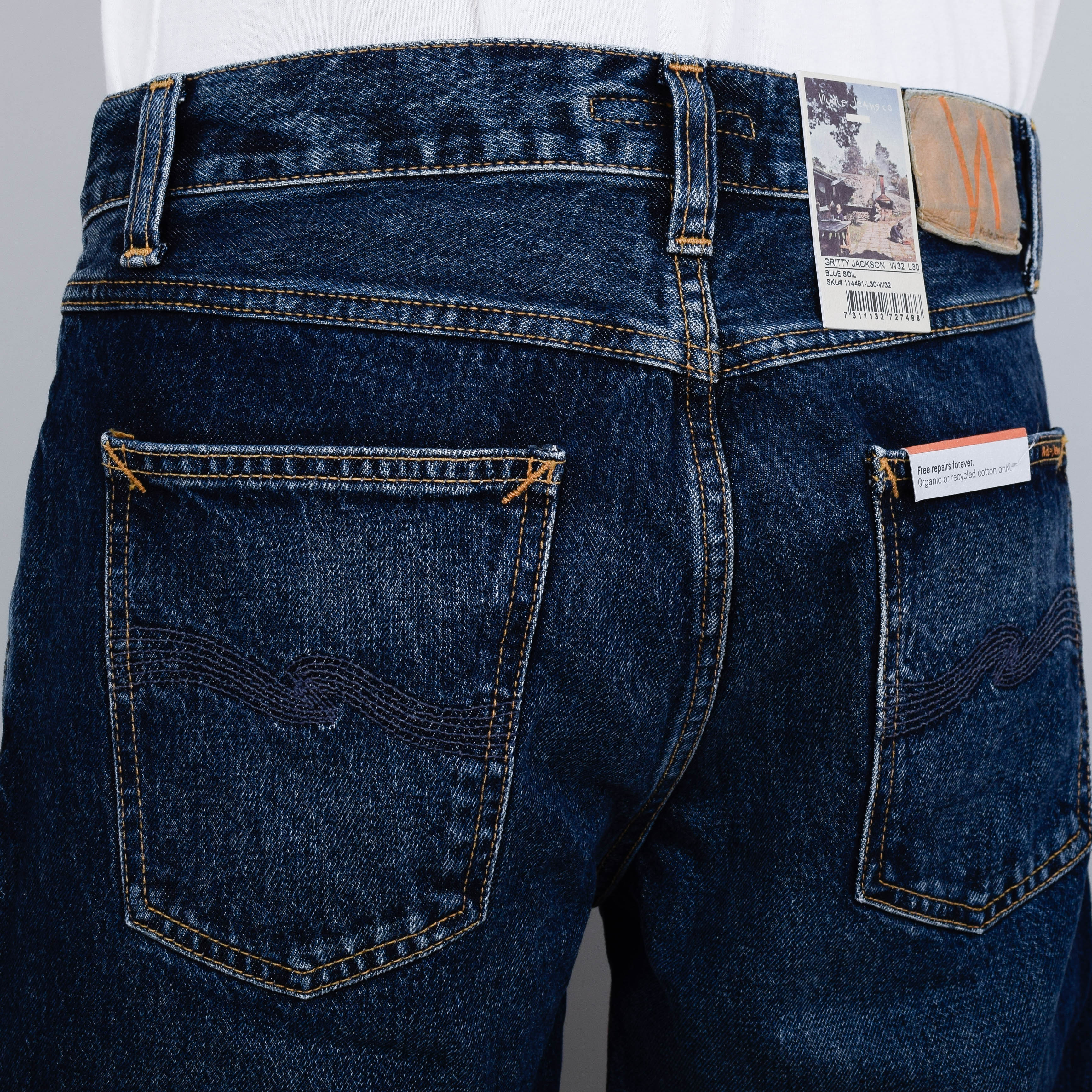 Nudie Jeans Gritty Jackson - Blue Soil - Image 3