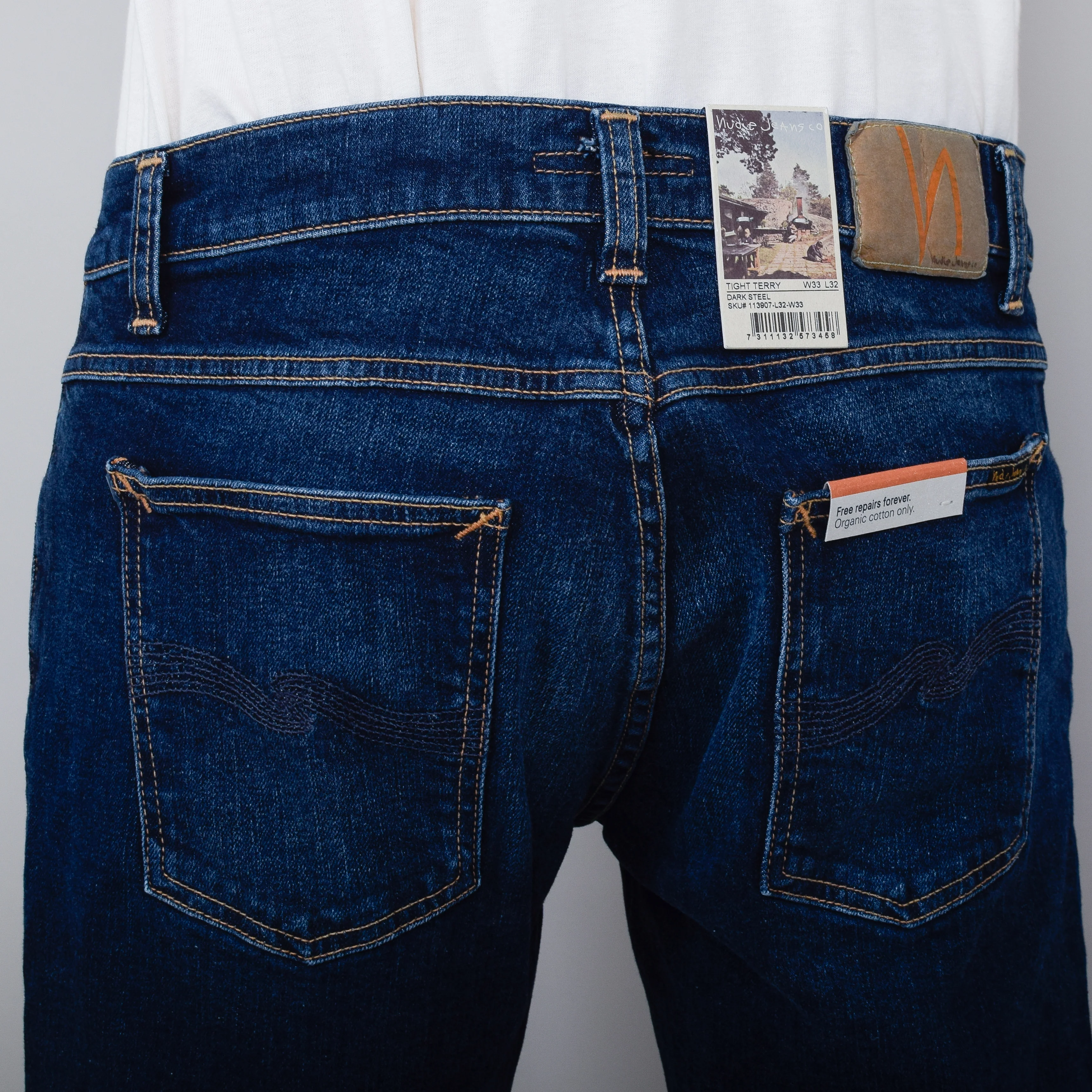 Nudie Jeans Tight Terry - Dark Steel - Image 3