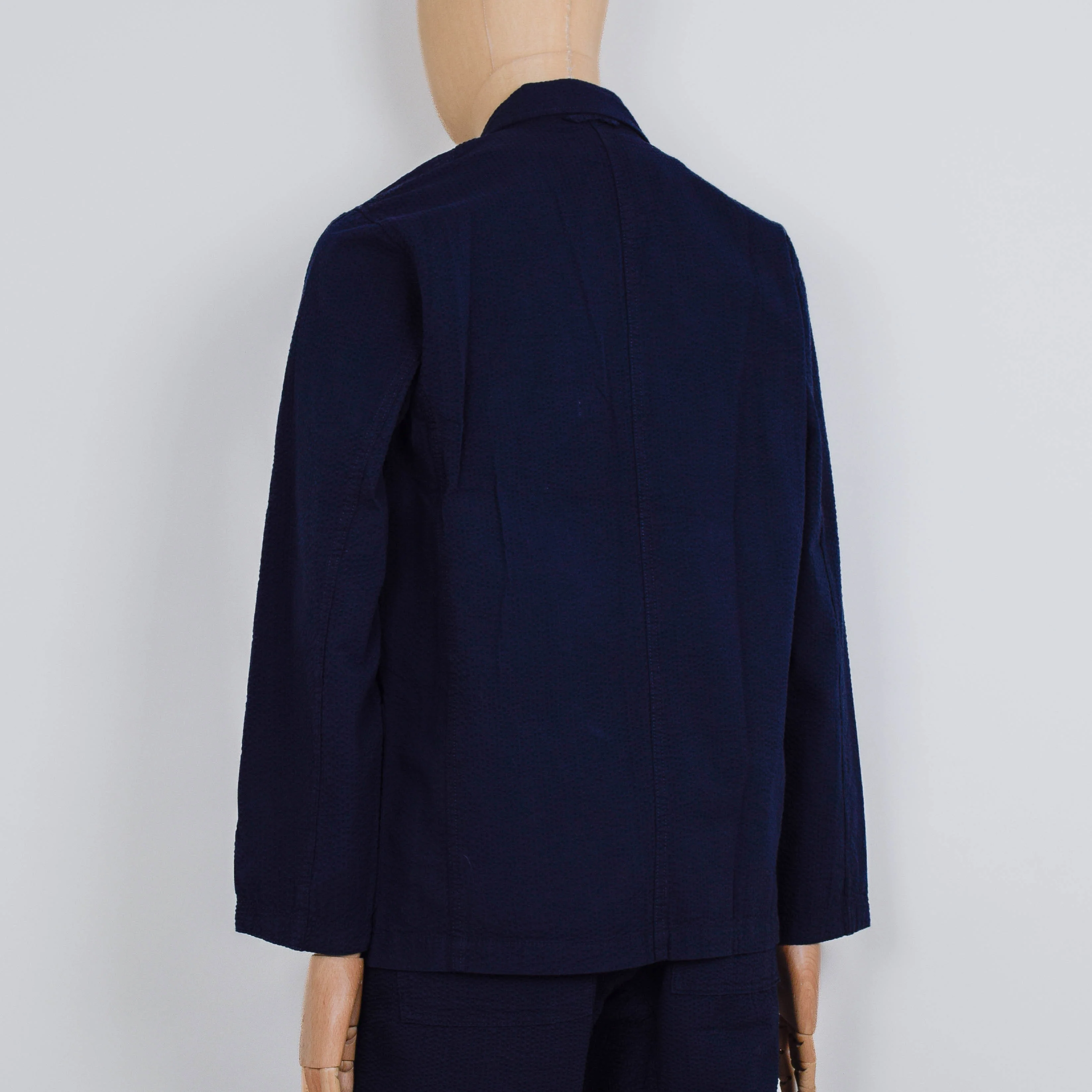 Service Works Seersucker Server Suit Jacket - Dark Navy - Image 3