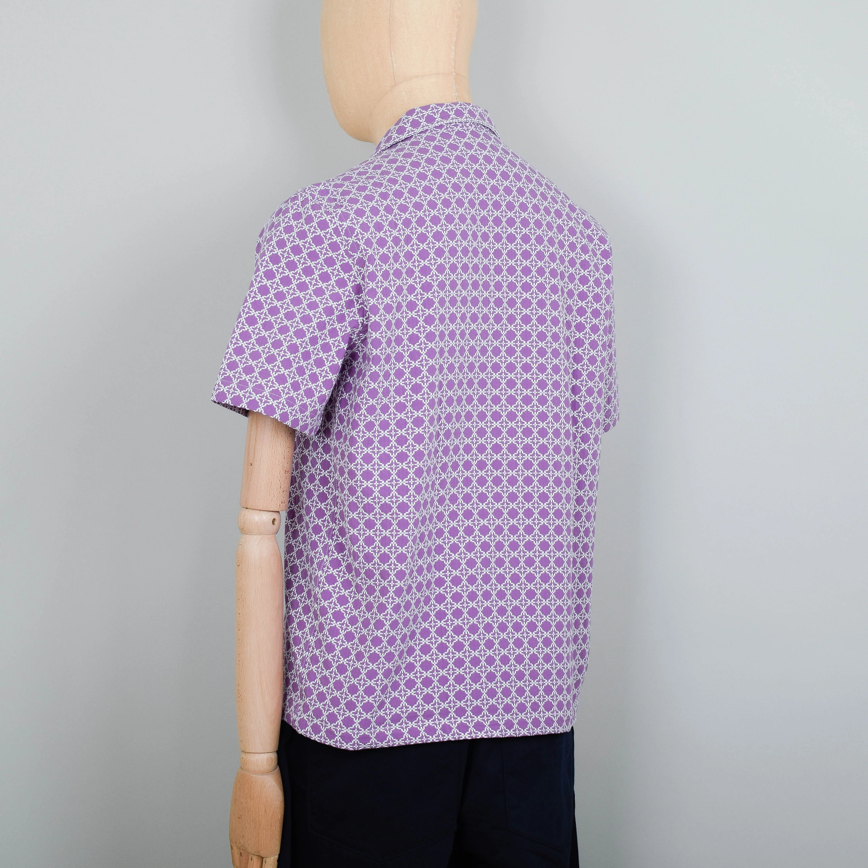 Universal Works Road Shirt Cotton - Lilac - Image 3